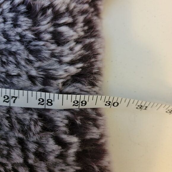 Colleen Lopez Womens Size 2X Purple Faux Fur Full Zip Warm Fuzzy Jacket - Picture 8 of 8